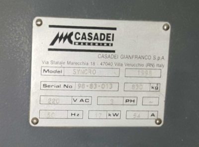 Moldurera 4 caras Syncro CASADEI